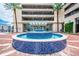 The Vue at Lake Eola entrance, showing the water feature, front facade and landscaping at 150 E Robinson St # 2608, Orlando, FL 32801