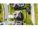 Aerial view of a property featuring a spacious, fenced backyard and a well-maintained lawn at 5456 Crepe Myrtle Cir, Kissimmee, FL 34758