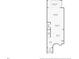 Floorplan for first floor showing living area, kitchen and entry at 10785 Corsican St # 3, Orlando, FL 32824