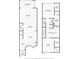 Floorplan for first floor showing living area, kitchen and entry at 10785 Corsican St # 3, Orlando, FL 32824