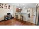 Spacious kitchen with bar-stool seating, lots of light, and an open concept into the living room at 10785 Corsican St # 3, Orlando, FL 32824
