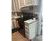 View of the black range in the traditional kitchen at 1110 E Edgewood Dr, Lakeland, FL 33803