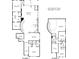 Floor plan showing the layout of the home with dimensions for all rooms on two floors at 14691 Walcott Ave, Orlando, FL 32827