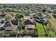 Backyard aerial view with screen enclosed pool and backyard views, offering a private outdoor oasis at 158 Cedar Springs Cir, Debary, FL 32713