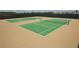 Overhead shot of new tennis courts, ideal for active residents to enjoy recreational tennis matches at 18381 Oliver Twist Way, Winter Garden, FL 34787
