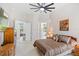 Another view of the spacious main bedroom with private access to the pool area at 2733 Deer Berry Ct, Longwood, FL 32779