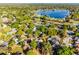 Aerial view of neighborhood near a lake at 2952 Ashwood Ct, Apopka, FL 32703