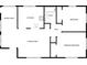 Detailed floor plan showcasing the layout of the home, including the kitchen, living room, and bedrooms at 46 Morning Glory Dr, Debary, FL 32713