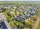 Neighborhood aerial shot of well-maintained houses and tree-lined streets at 906 Blue Sage St, Kissimmee, FL 34747