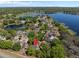 Aerial view of a lakeside community at 936 Summer Lakes Dr, Orlando, FL 32835