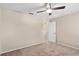 Comfortable bedroom with a ceiling fan and neutral walls and carpet at 936 Summer Lakes Dr, Orlando, FL 32835