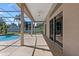 Outdoor patio features ample sunlight and a screened-in pool that makes for a relaxing oasis at 1601 Carillon Park Dr, Oviedo, FL 32765