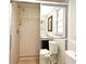 Tiled shower with sliding glass door in bathroom at 122 W Hillcrest St, Altamonte Springs, FL 32714
