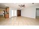 Open floor plan showcasing tile floors in living room at 122 W Hillcrest St, Altamonte Springs, FL 32714