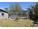 Backyard view of a screened in pool with patio and lush landscaping at 122 W Hillcrest St, Altamonte Springs, FL 32714