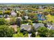 Beautiful aerial view of a neighborhood featuring ponds, mature trees and homes with private pools at 12712 Forestedge Cir, Orlando, FL 32828