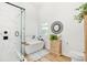 Bright bathroom with walk-in shower, soaking tub, and elegant fixtures and decor at 12712 Forestedge Cir, Orlando, FL 32828