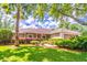 Beautiful single-story home with lush green lawn, mature landscaping, and an attached two-car garage at 1272 Mount Logan Dr, Apopka, FL 32712