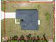 Aerial view of the home with a defined property line, showing the house footprint and surrounding yard at 16121 Sw 37Th Terrace Rd, Ocala, FL 34473