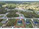 This aerial image frames a tranquil neighborhood where homes are complemented by trees and spacious lawns at 16121 Sw 37Th Terrace Rd, Ocala, FL 34473