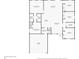 This floor plan displays the layout of the home, including the kitchen, living room, bedrooms, bathrooms, and garage at 16121 Sw 37Th Terrace Rd, Ocala, FL 34473
