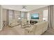 Bright and airy living room featuring a plush seating arrangement, modern decor, and large windows for natural light at 17055 Wynford Ln, Winter Garden, FL 34787
