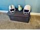 Bedroom featuring two helmets and a ball on top of a storage ottoman at 1795 Orange View Ct, Kissimmee, FL 34746