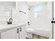 Modern bathroom with white vanity, stylish fixtures, and bathtub-shower combo at 250 Lakeridge Ct, Winter Springs, FL 32708