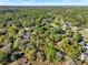 An aerial view of the property that's surrounded by mature trees at 31024 Prestwick Ave, Sorrento, FL 32776