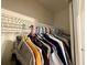 Organized closet space with hanging rods, providing ample storage solutions at 38 Juniper Pass Dr, Ocala, FL 34480