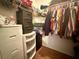 Walk-in closet with hanging storage for clothing and accessories at 38 Juniper Pass Dr, Ocala, FL 34480