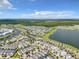 An extensive view reveals the community's blend of residential buildings, lakes, recreational areas, and lush landscaping at 4704 Sleepy Hollow Dr, Kissimmee, FL 34746