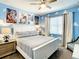 Charming bedroom with Toy Story themed decor, including colorful posters and a comfortable bed at 4704 Sleepy Hollow Dr, Kissimmee, FL 34746