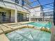 Enjoy the luxury of a private jacuzzi, part of the in-ground pool and lanai at 4704 Sleepy Hollow Dr, Kissimmee, FL 34746