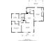 Detailed floor plan showcasing the layout of the house, including the covered patio, rooms, and dimensions at 616 Conroy St, Orlando, FL 32805