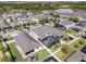 Expansive aerial view showcasing a residential neighborhood with well-maintained homes, green spaces, and community amenities at 7131 Desert Mandarin St, Winter Garden, FL 34787