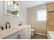 Bathroom with double sink vanity and tiled shower at 7355 Rush Ct, Orlando, FL 32818