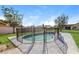 Fenced in backyard featuring a private swimming pool with patio at 7355 Rush Ct, Orlando, FL 32818