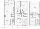 Detailed floor plan showcasing the layout of the home, including kitchen, living room, and dining areas at 869 Taramundi Dr, Oviedo, FL 32765
