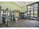 Community gym with modern machines, free weights, yoga balls, and large windows offering natural light at 8872 Bismarck Palm Dr, Winter Garden, FL 34787