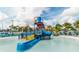 Fun water park area with a blue slide and splash zone, perfect for Gathering entertainment at 1720 Sawyer Palm Pl, Kissimmee, FL 34747