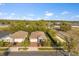 High-angle view of a house with a well-maintained lawn and beautiful landscaping at 2413 Park Ridge St, Apopka, FL 32712