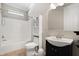 Bathroom featuring a shower and tub combo, and a sleek vanity at 780 Old Mount Dora Rd, Eustis, FL 32726