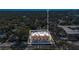Aerial view of a new townhome development near downtown with trees at 1004 E Robinson St # 1, Orlando, FL 32801