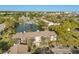 Scenic aerial view of a lakeside condo complex with lush landscaping and ample parking at 15 Escondido Ct # 145, Altamonte Springs, FL 32701