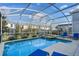 Backyard pool, a relaxing hot tub, and plenty of lounge seating, perfect for summer fun and relaxation at 1565 Mulligan Blvd, Davenport, FL 33896