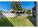 Expansive backyard featuring well-maintained lawn, privacy fence, and mature trees at 16003 Tangerine Blossom Way, Winter Garden, FL 34787