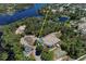 Aerial view of the home's proximity to the neighborhood recreation complex at 209 Roman Ct, Deltona, FL 32738