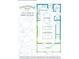 Open-concept first floorplan with a kitchen, dining area, living room, bathroom, entry, and covered porch layout at 3083 Pirate Way, Kissimmee, FL 34747