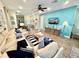Comfortable living room with coastal accents, modern furniture, and an open layout at 3083 Pirate Way, Kissimmee, FL 34747